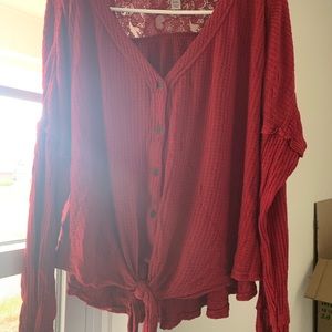 Knox Rose Tie Front Sweater